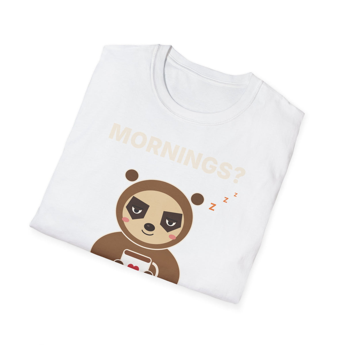 Hard Pass Grumpy Sloth T-Shirt | Funny Coffee Lover Tee