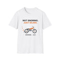 Not Snoring Just Idling Tee | Funny Motorcycle T-Shirt for Bikers
