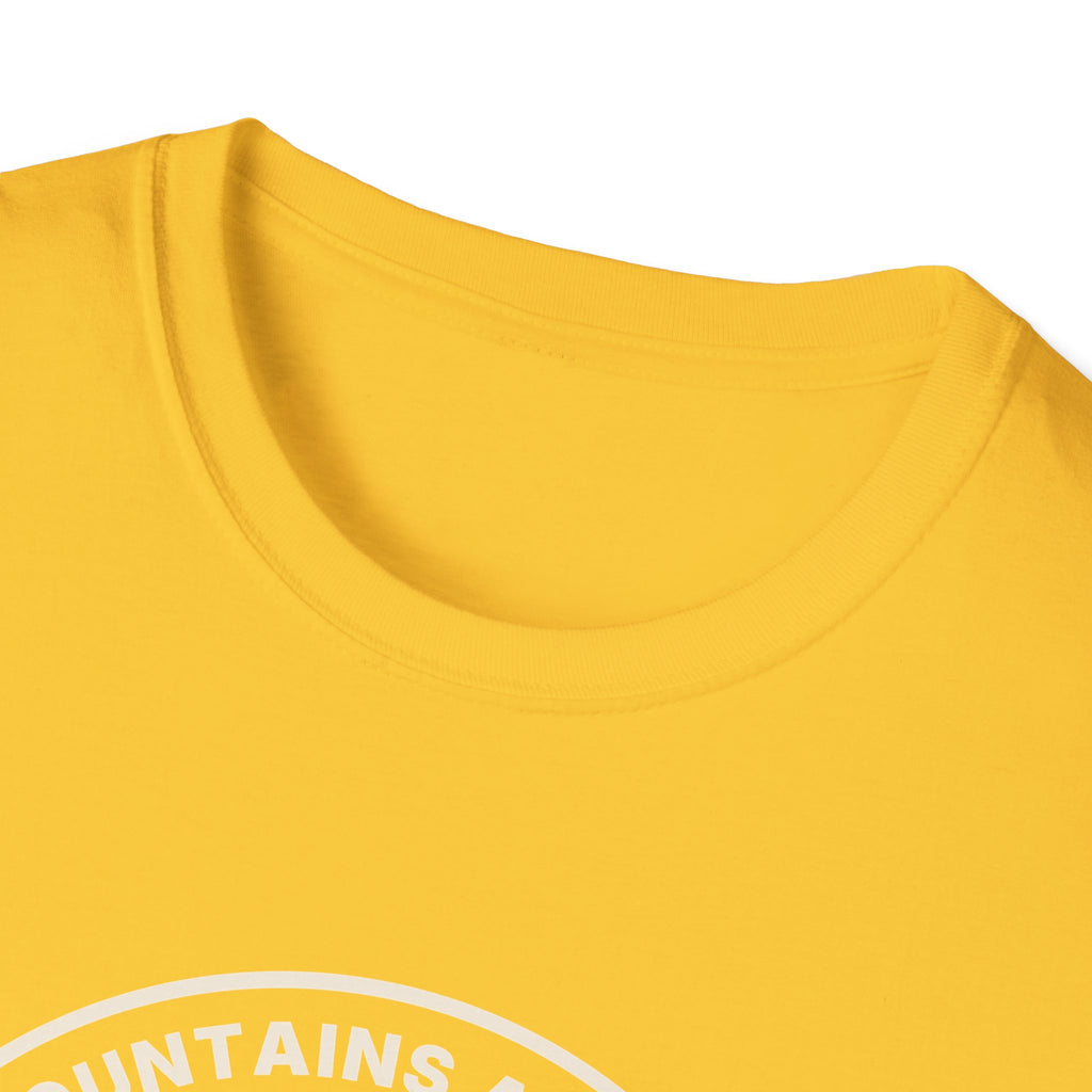 Mountain Badge T-Shirt | And I Must Go Hiking Tee for Nature Lovers