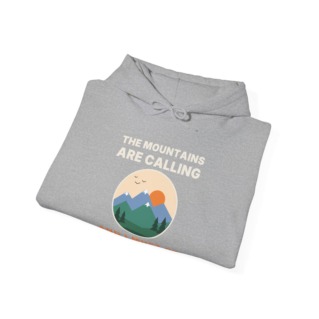 The Mountains Are Calling Hoodie | Hiking Gift Hooded Sweatshirt for Nature Lovers