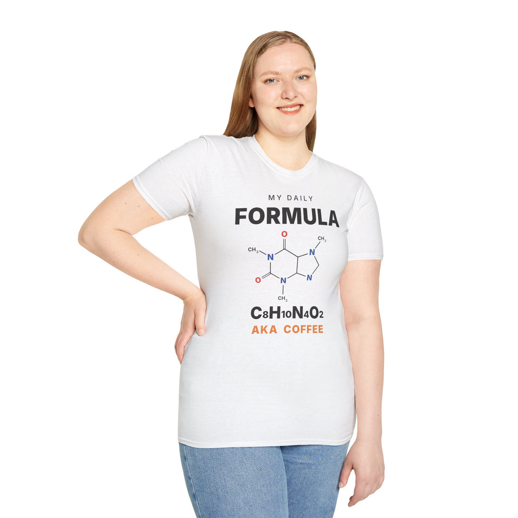 Caffeine Molecule T-Shirt - My Daily Formula Gift for Coffee Lovers