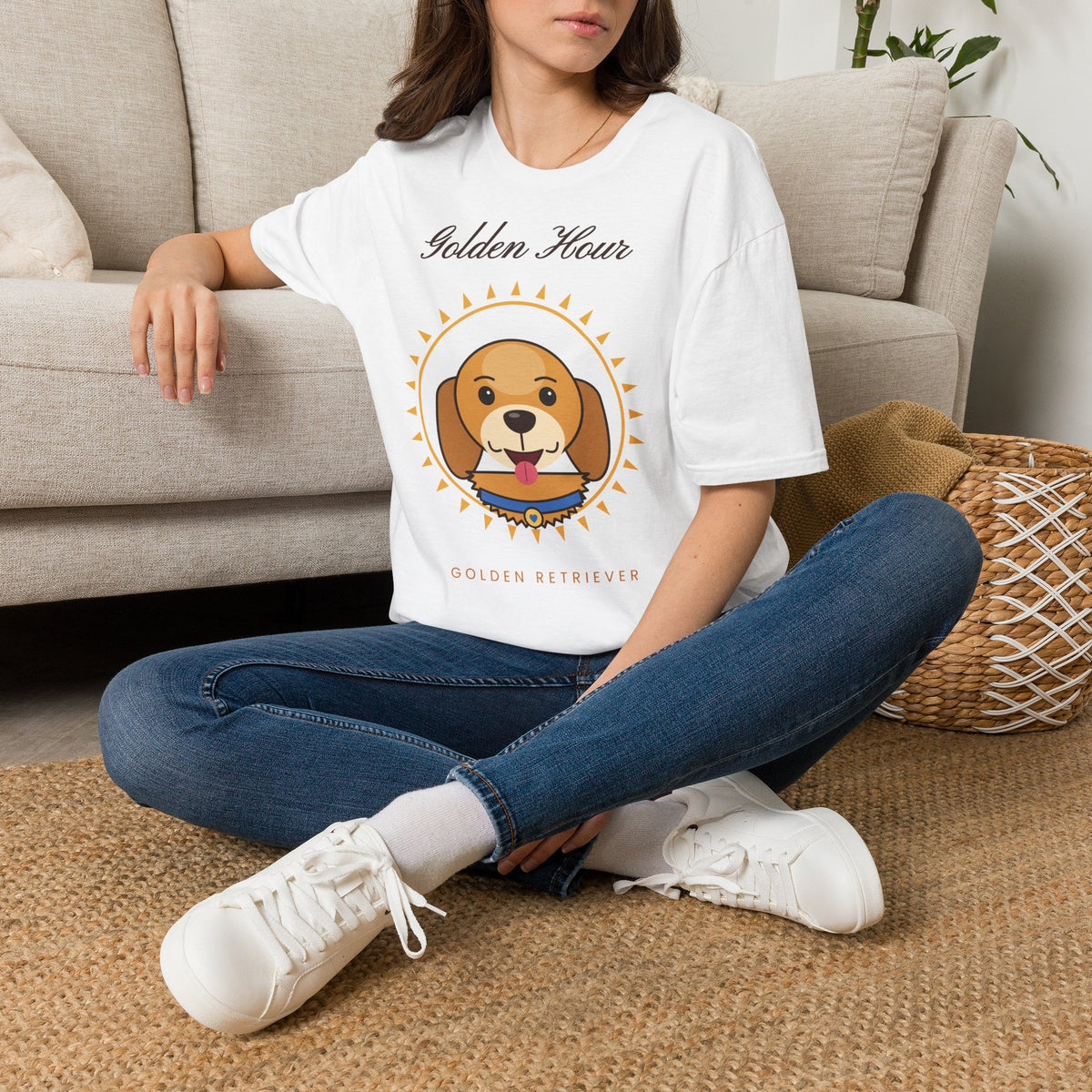 Golden Retriever T-Shirt - Golden Hour Gift for Dog Lovers