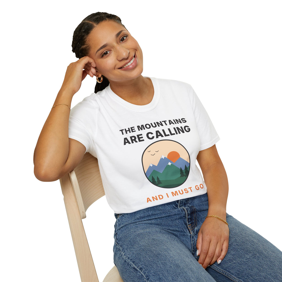 The Mountains Are Calling T-Shirt | Hiking Gift Tee for Nature Lovers