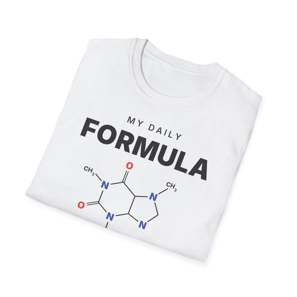 Caffeine Molecule T-Shirt - My Daily Formula Gift for Coffee Lovers