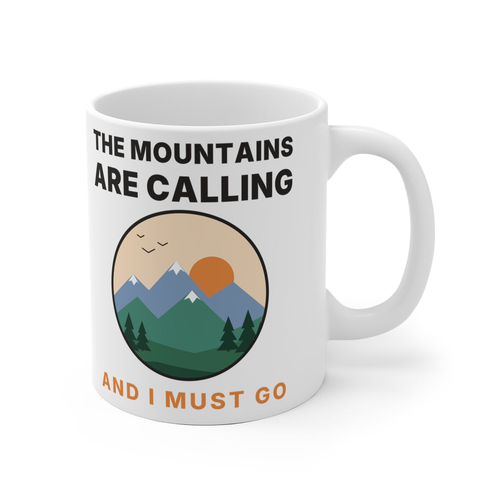 The Mountains Are Calling Mug | Hiking Gift Coffee Mug for Nature Lovers