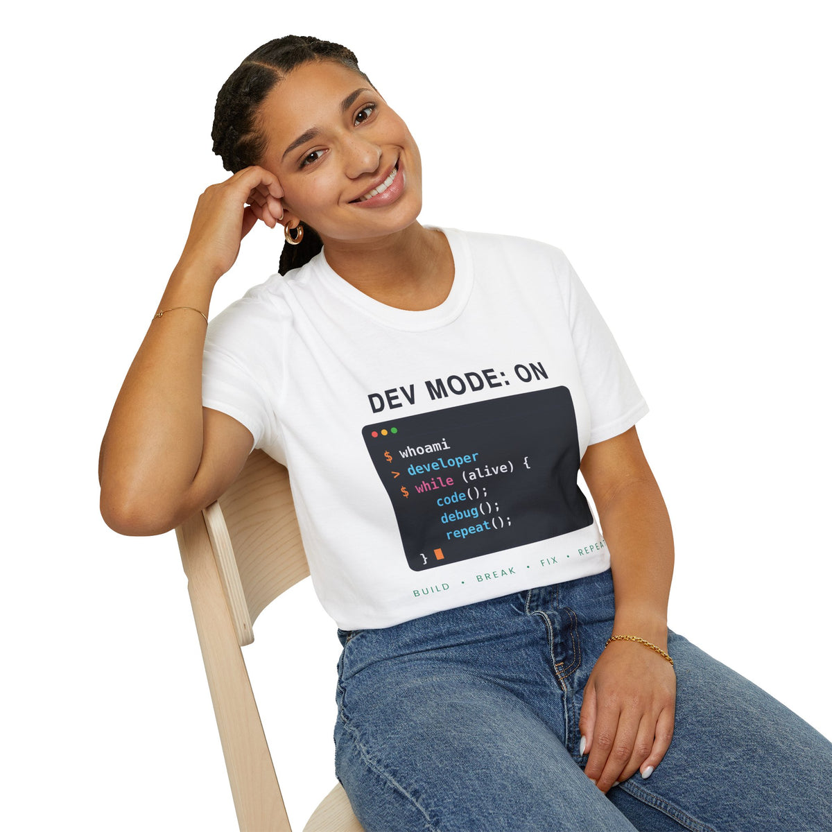 Dev Mode On T-Shirt - Funny Programmer Gift for Developers