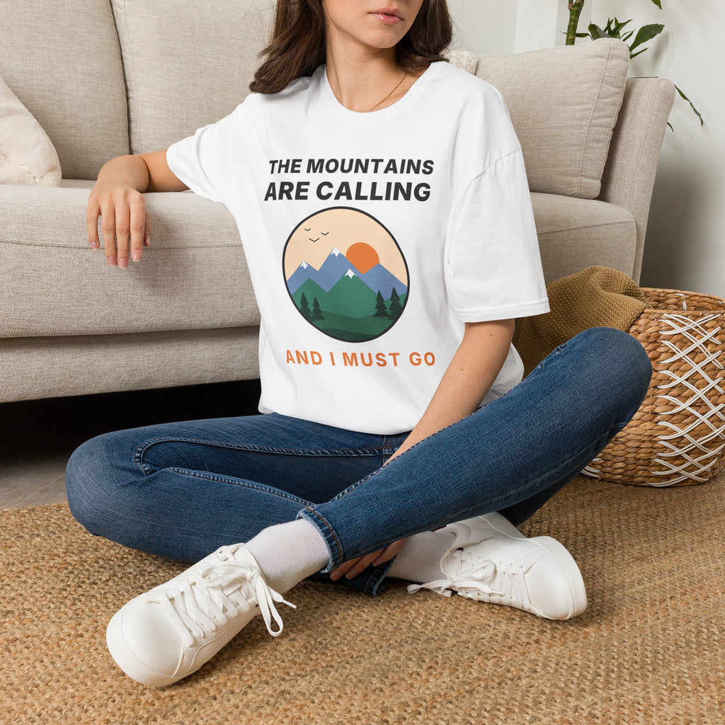 The Mountains Are Calling T-Shirt | Hiking Gift Tee for Nature Lovers