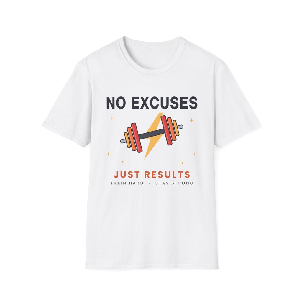 No Excuses Gym T-Shirt - Funny Workout Gift for Gym Lovers