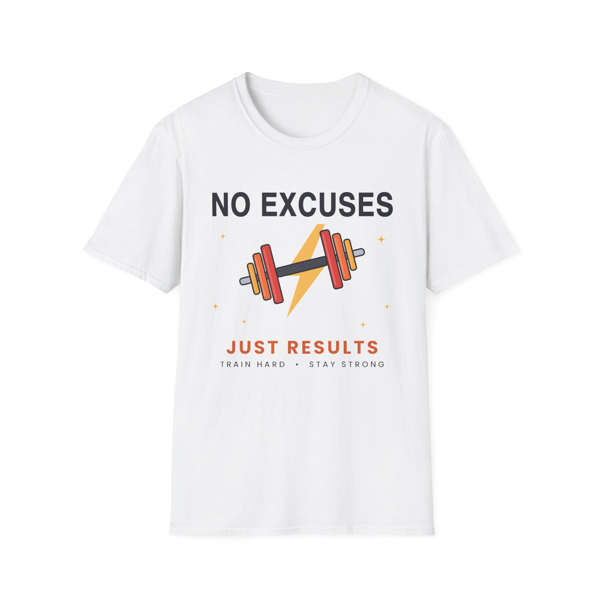 No Excuses Gym T-Shirt - Funny Workout Gift for Gym Lovers