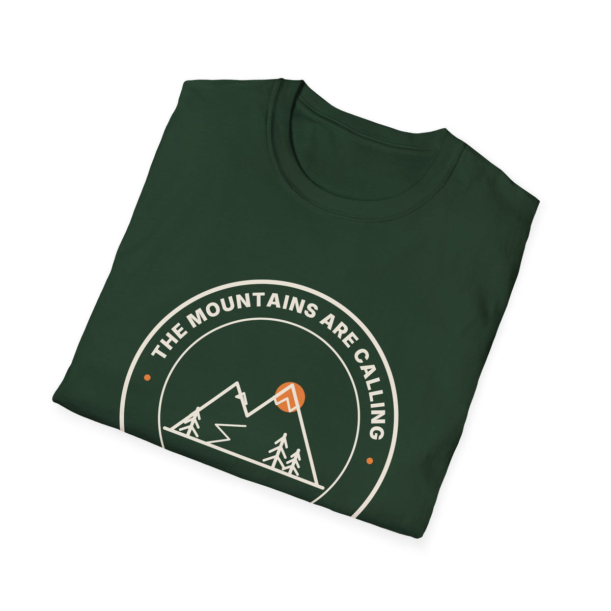 Mountain Badge T-Shirt | And I Must Go Hiking Tee for Nature Lovers