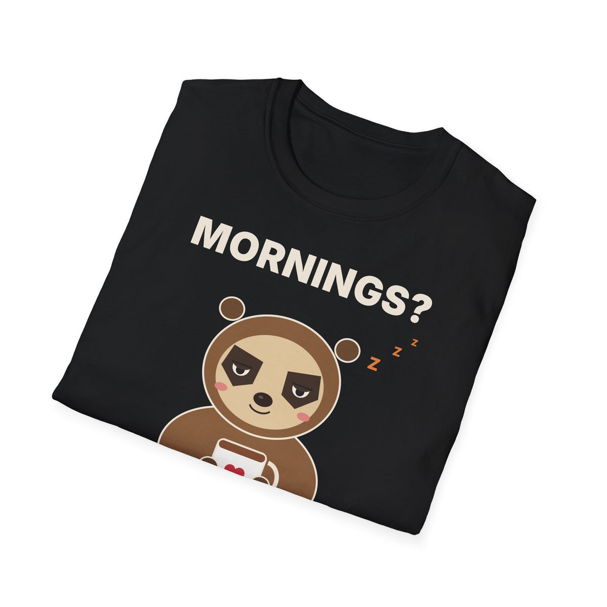 Hard Pass Grumpy Sloth T-Shirt | Funny Coffee Lover Tee
