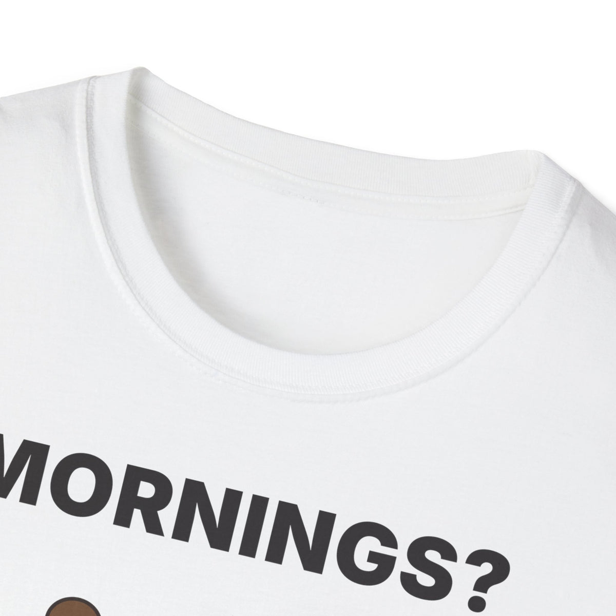 Mornings? Hard Pass Grumpy Sloth T-Shirt | Funny Coffee Lover Tee