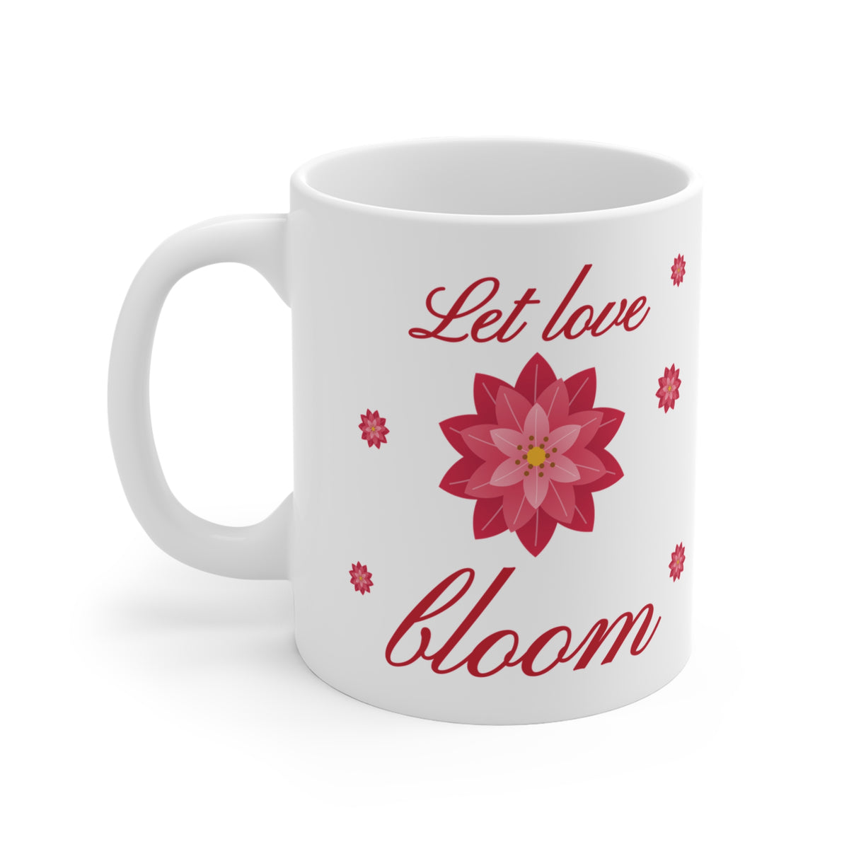 Let Love Bloom Mug - Floral Ceramic Gift for Her