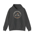 Mountain Badge Hoodie | And I Must Go Hiking Hooded Sweatshirt for Nature Lovers