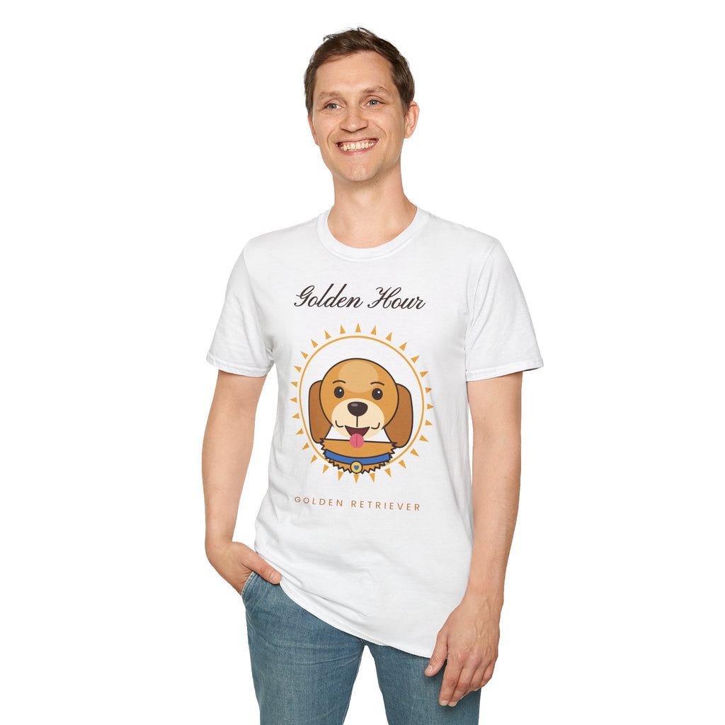 Golden Retriever T-Shirt - Golden Hour Gift for Dog Lovers