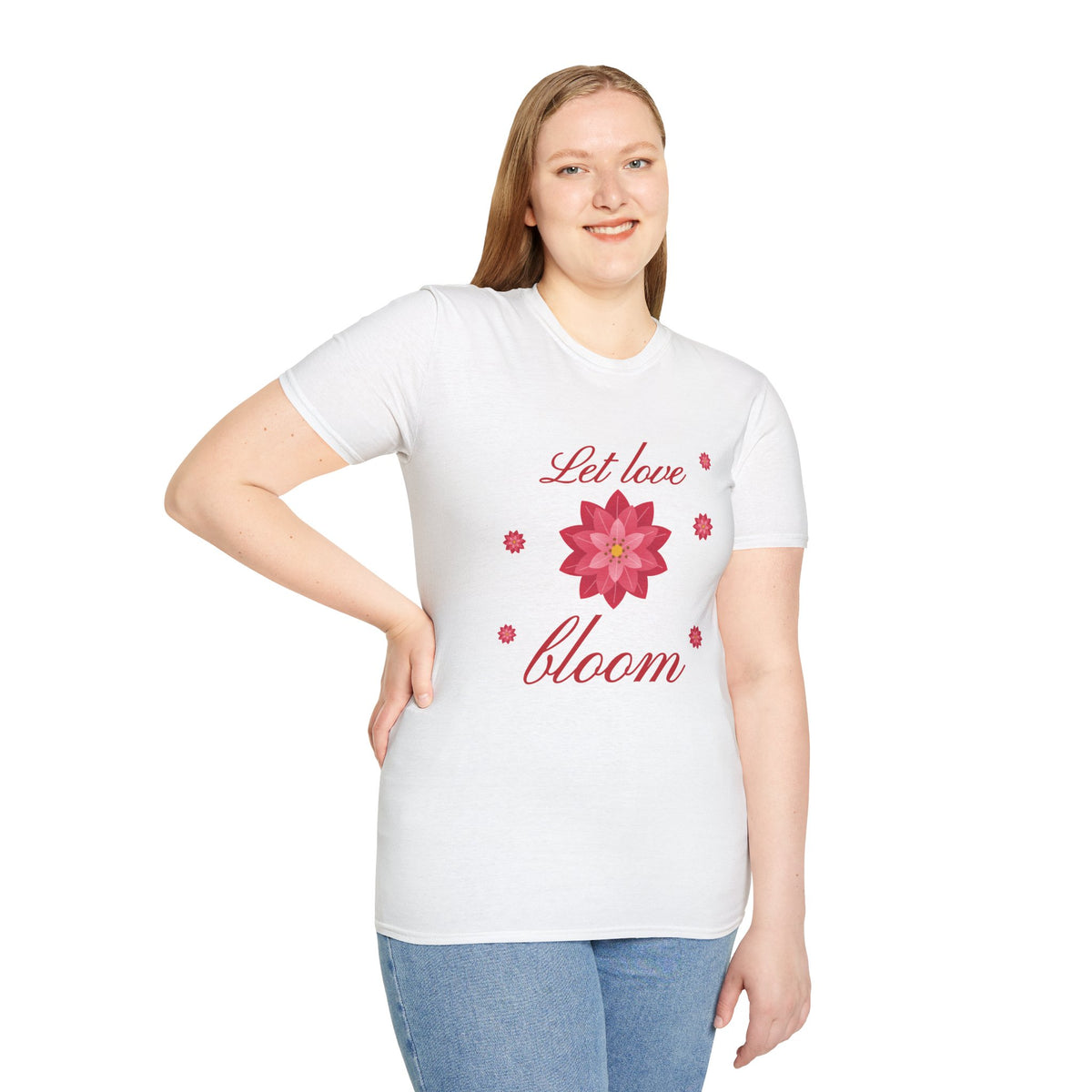 Let Love Bloom T-Shirt - Floral Gift for Her
