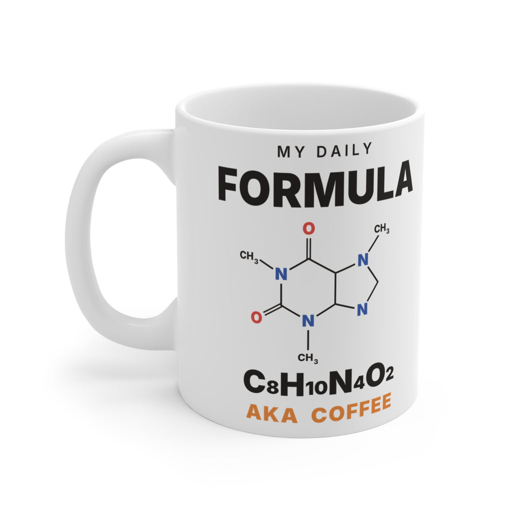 C8H10N4O2 Caffeine Molecule Mug | Funny Science Coffee Mug