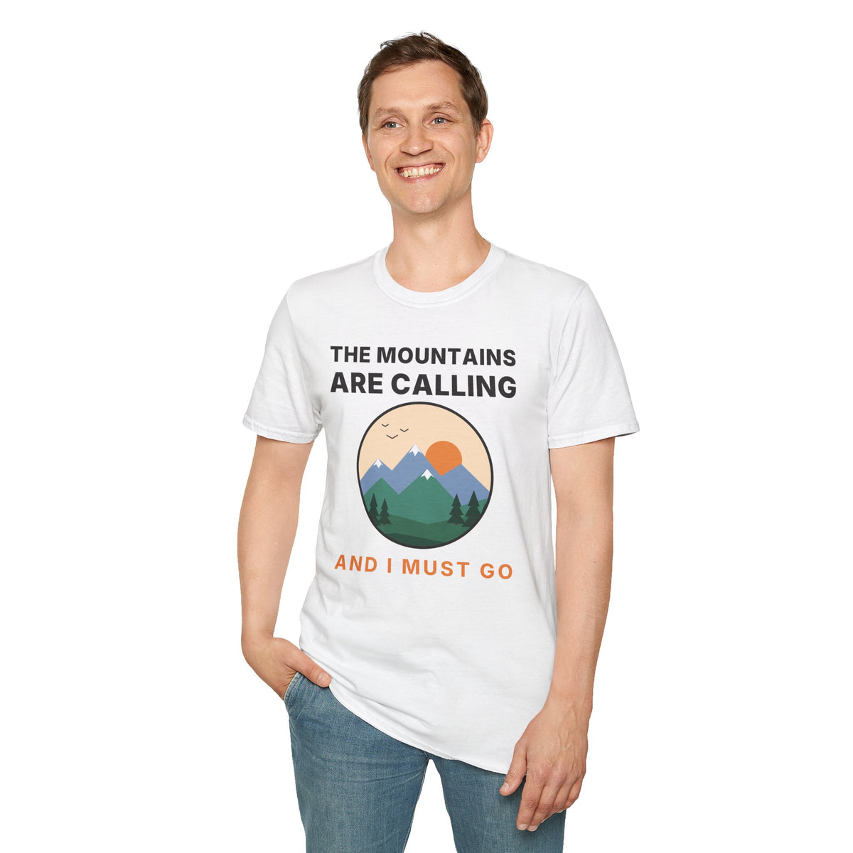 The Mountains Are Calling T-Shirt | Hiking Gift Tee for Nature Lovers