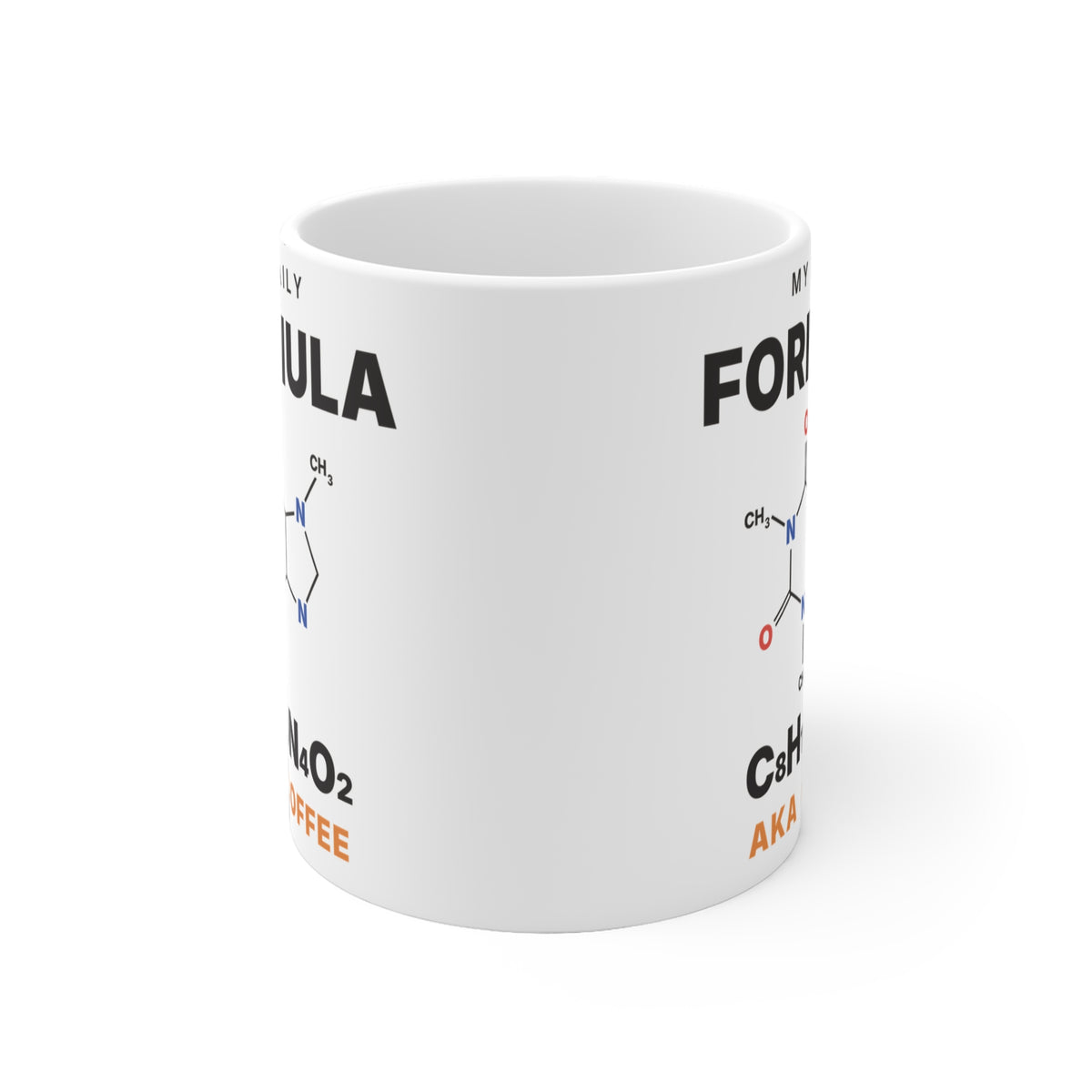C8H10N4O2 Caffeine Molecule Mug | Funny Science Coffee Mug