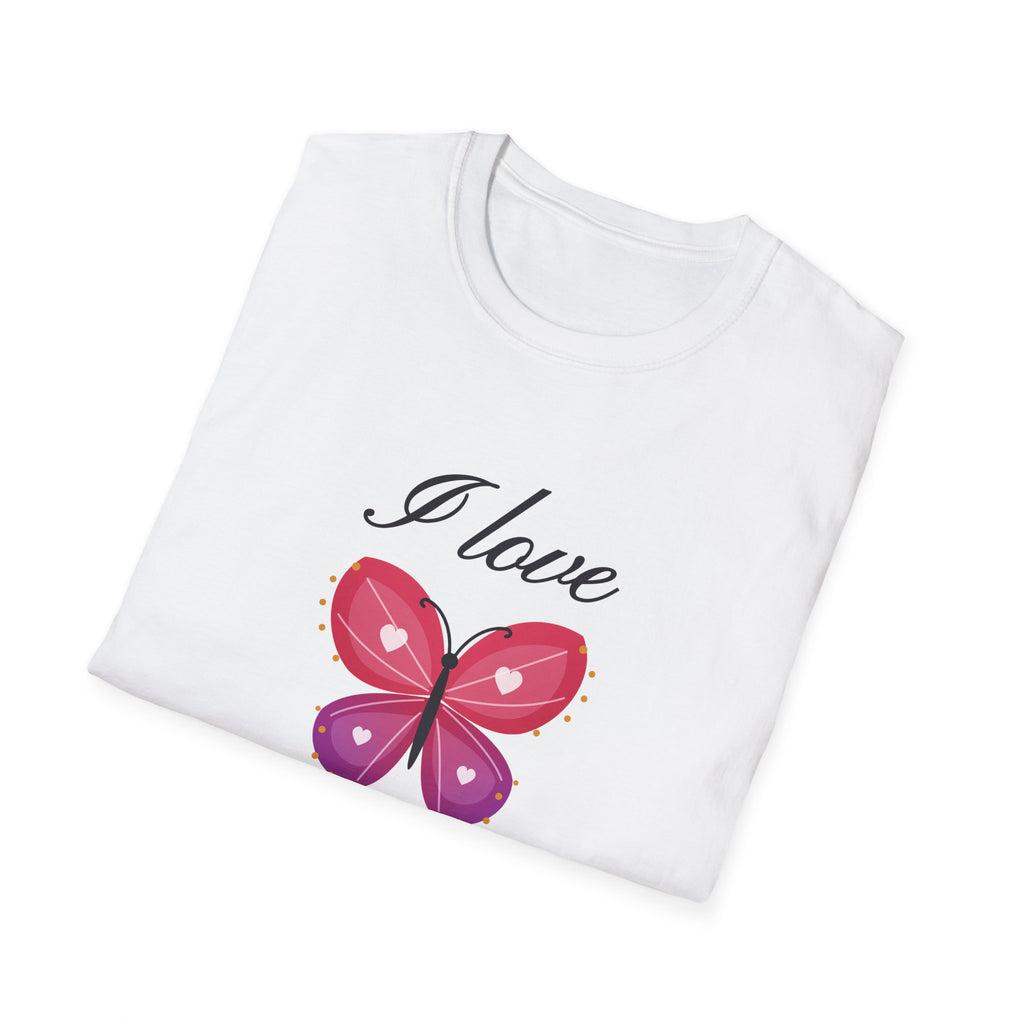 I Love You Butterfly T-Shirt - Romantic Gift for Her