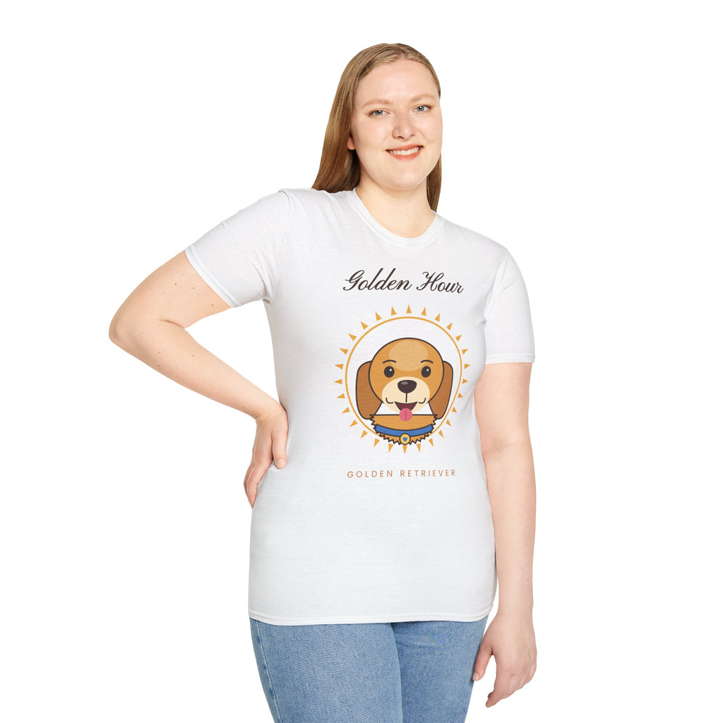 Golden Retriever T-Shirt - Golden Hour Gift for Dog Lovers