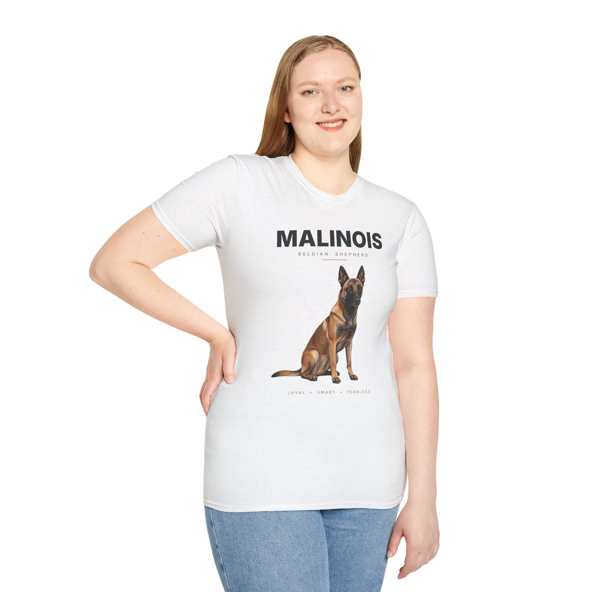 Belgian Malinois T-Shirt - Loyal Smart Fearless Gift for Malinois Lovers