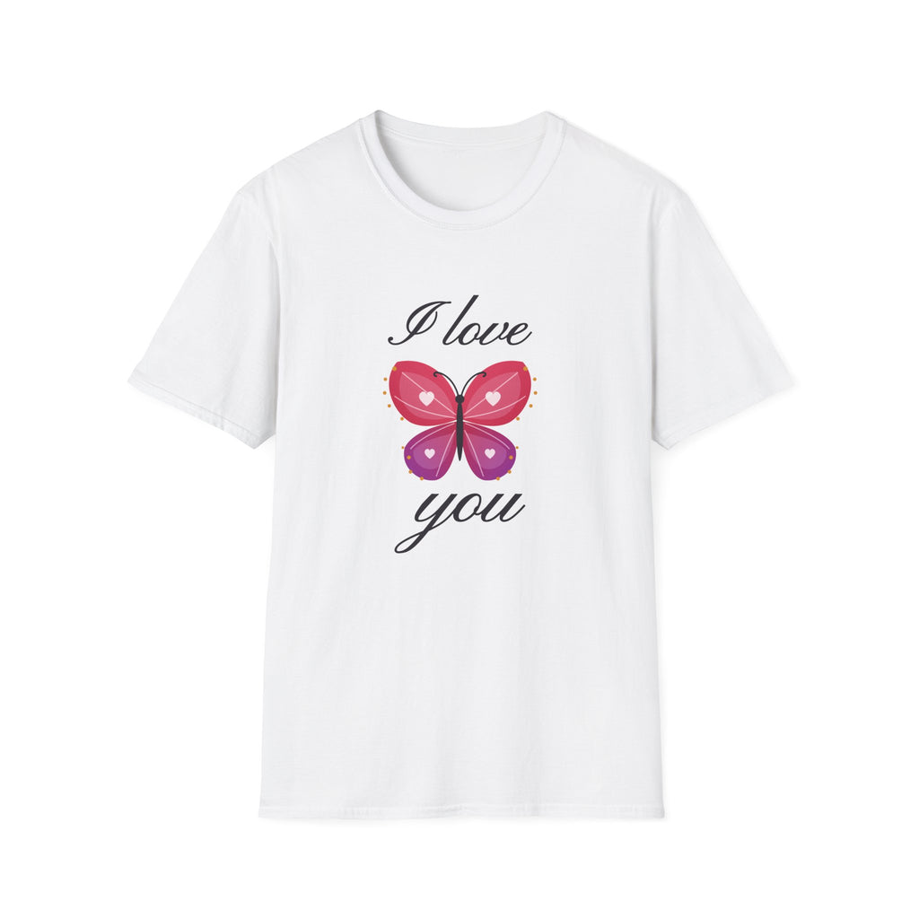 I Love You Butterfly T-Shirt - Romantic Gift for Her