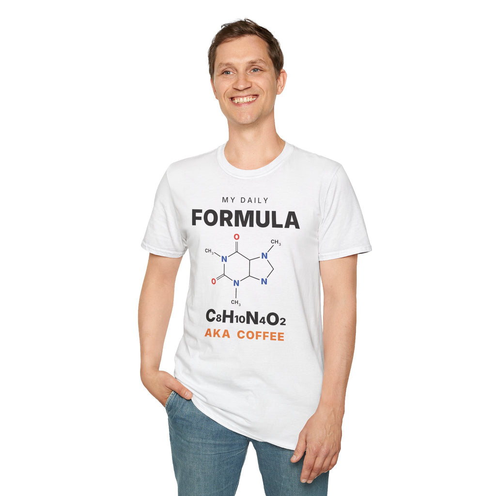 Caffeine Molecule T-Shirt - My Daily Formula Gift for Coffee Lovers