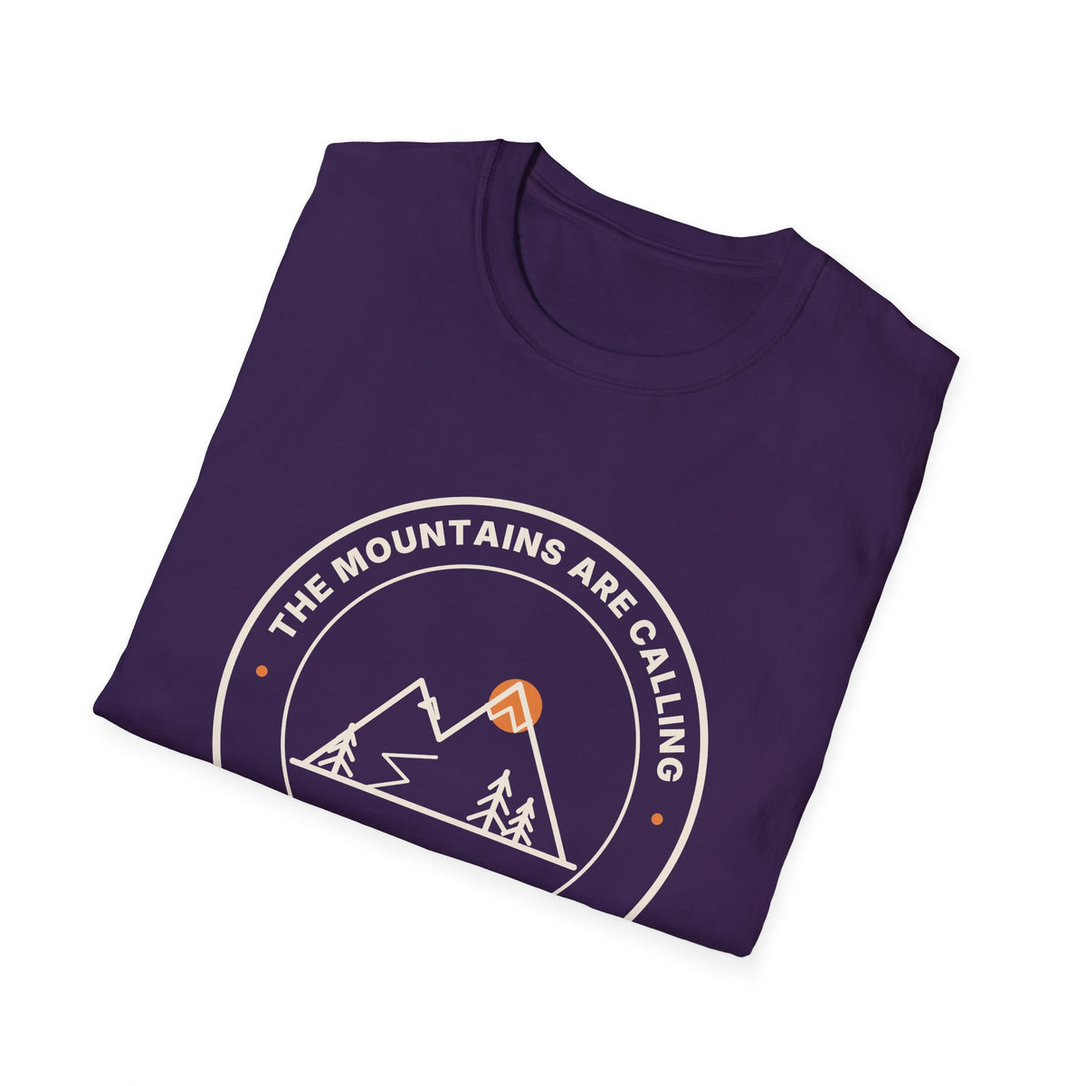 Mountain Badge T-Shirt | And I Must Go Hiking Tee for Nature Lovers