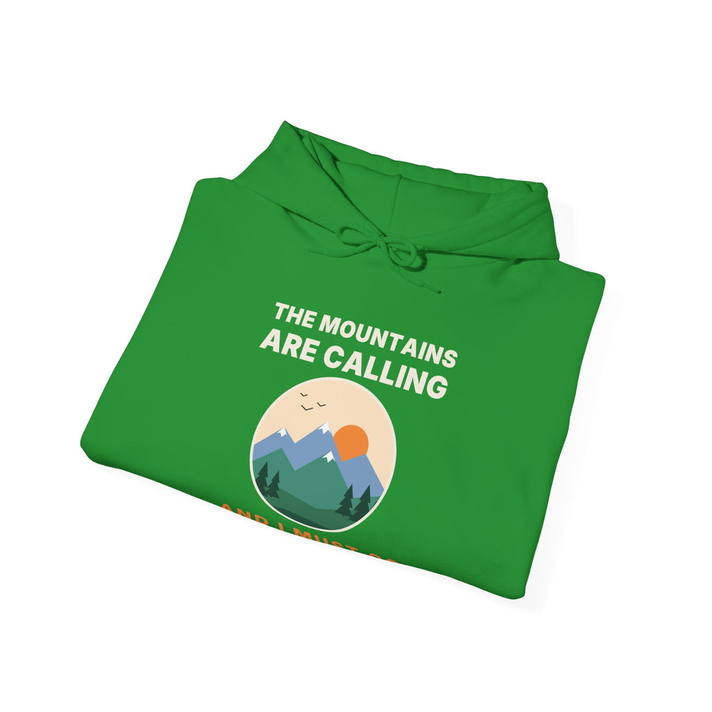 The Mountains Are Calling Hoodie | Hiking Gift Hooded Sweatshirt for Nature Lovers