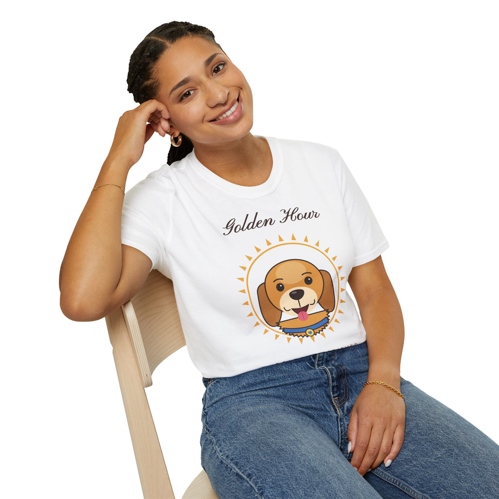 Golden Retriever T-Shirt - Golden Hour Gift for Dog Lovers