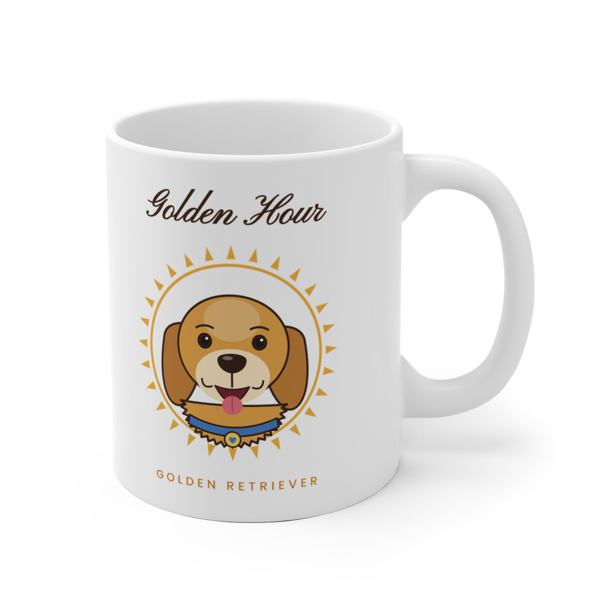 Golden Retriever Mug - Golden Hour Ceramic Coffee Cup Gift for Dog Lovers