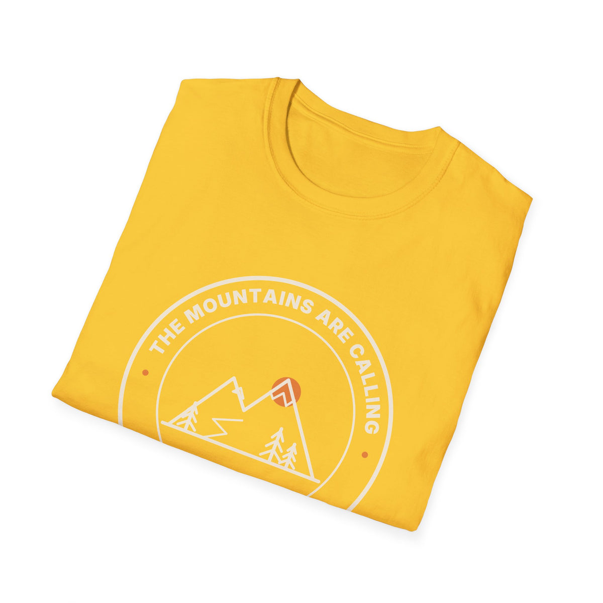 Mountain Badge T-Shirt | And I Must Go Hiking Tee for Nature Lovers
