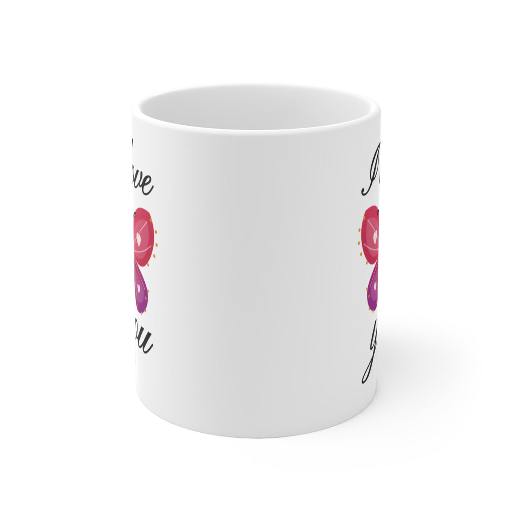 I Love You Butterfly Mug - Romantic Ceramic Gift