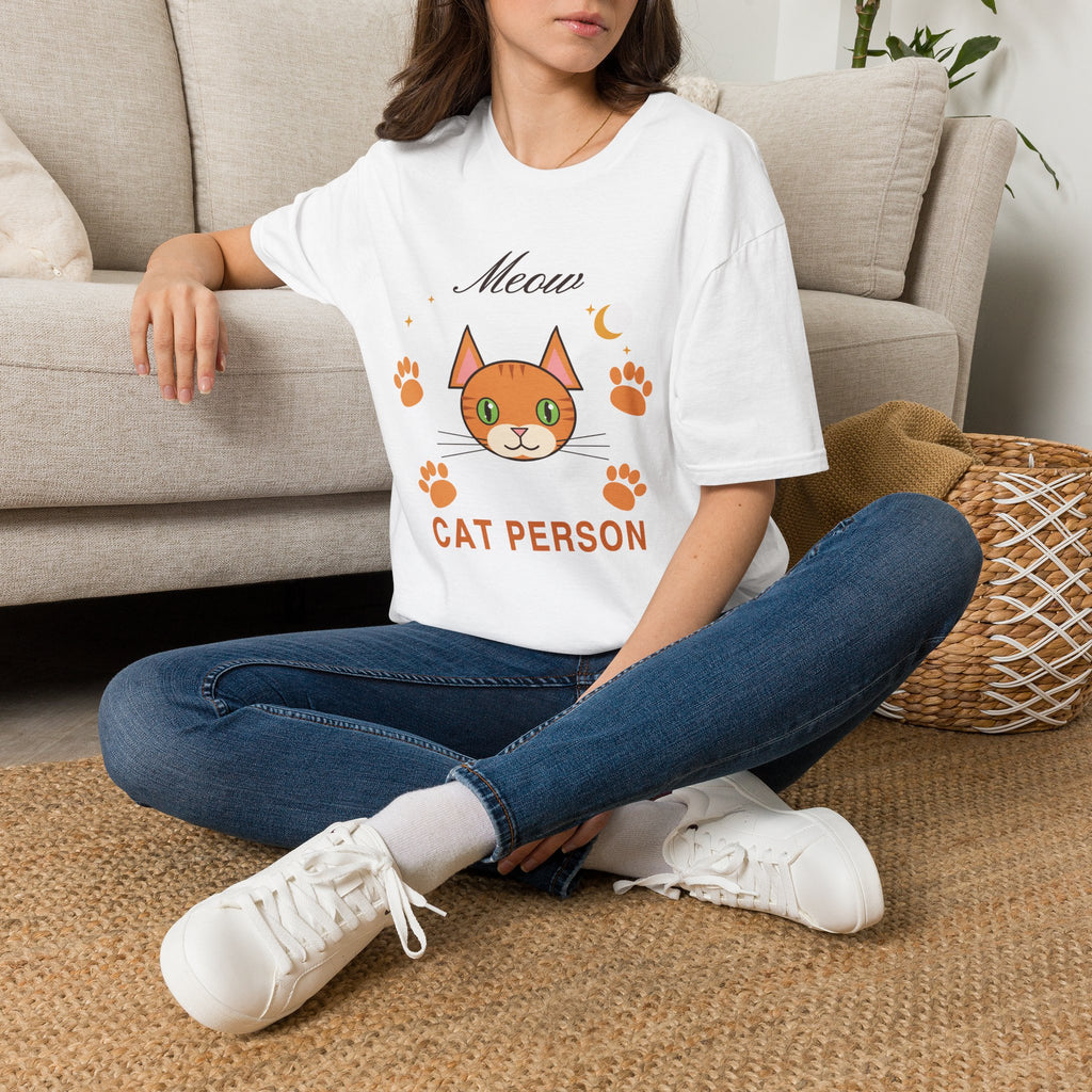 Cat Person T-Shirt - Meow Gift for Cat Lovers