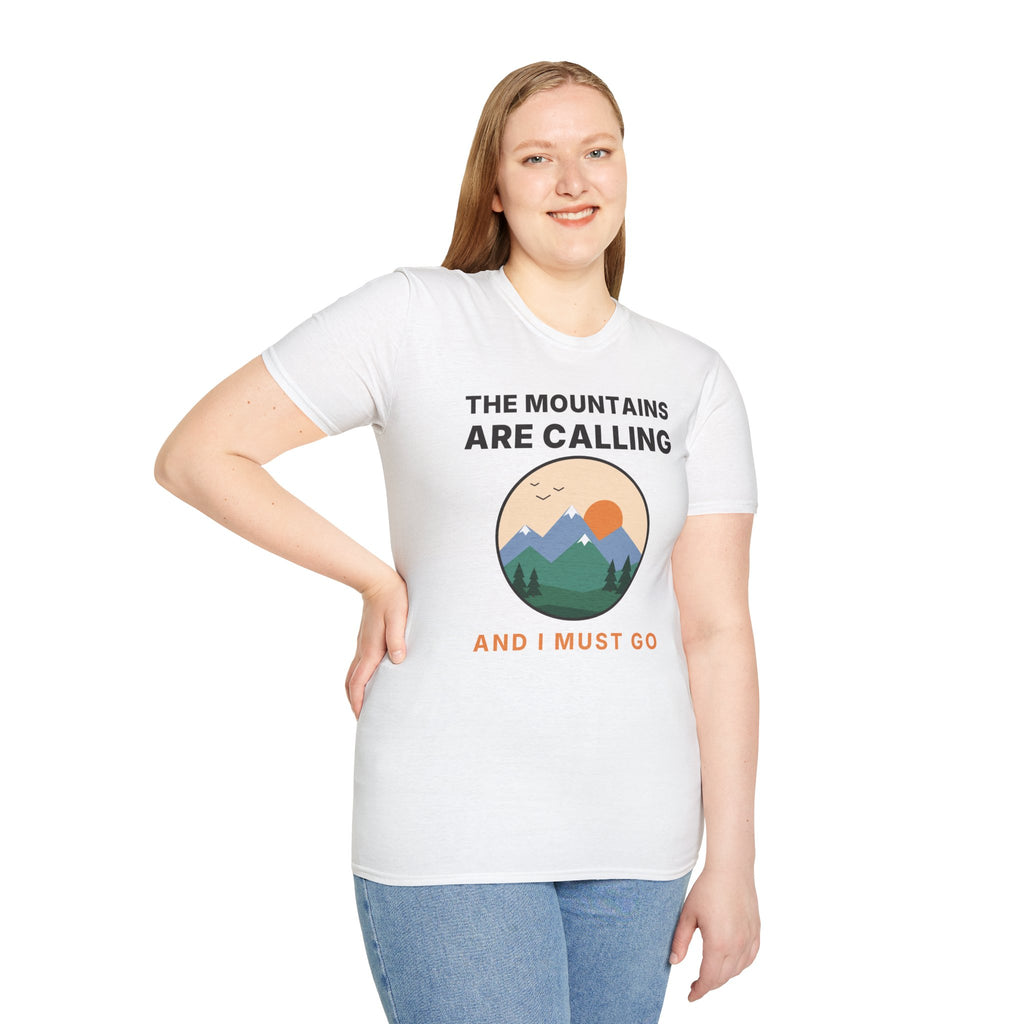 The Mountains Are Calling T-Shirt | Hiking Gift Tee for Nature Lovers