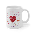 I Love You Mug – Heart & Butterflies Ceramic Coffee Cup