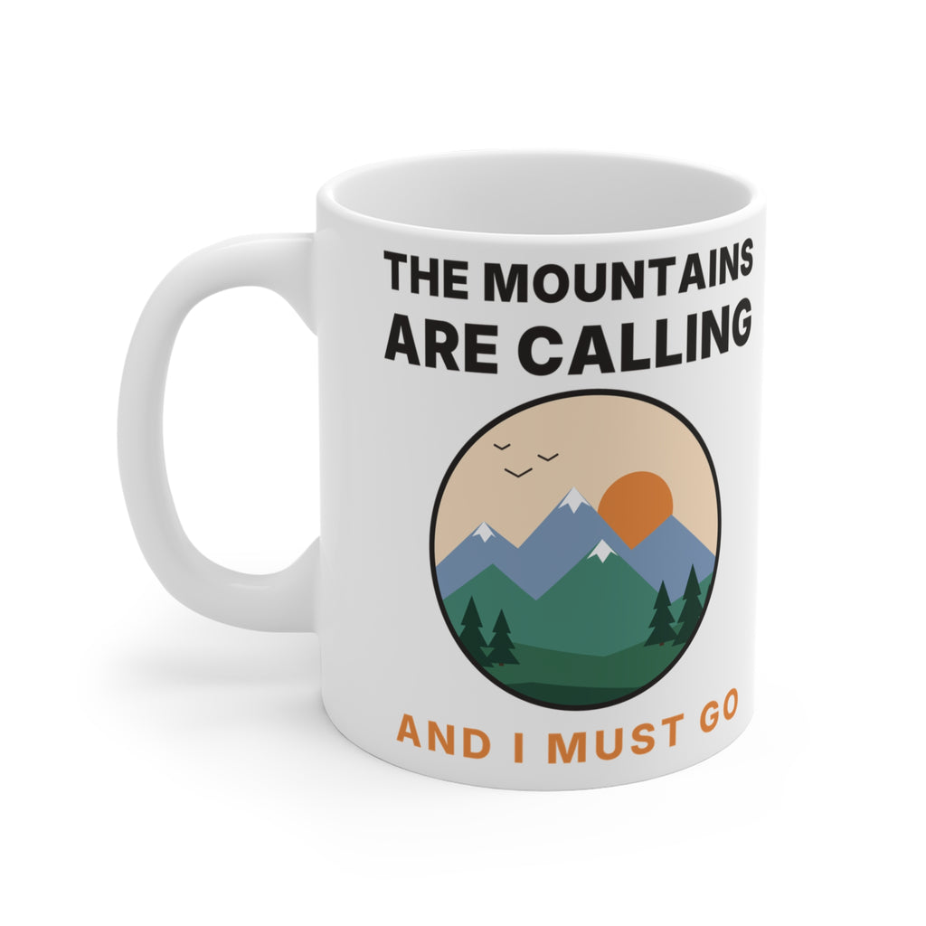The Mountains Are Calling Mug | Hiking Gift Coffee Mug for Nature Lovers