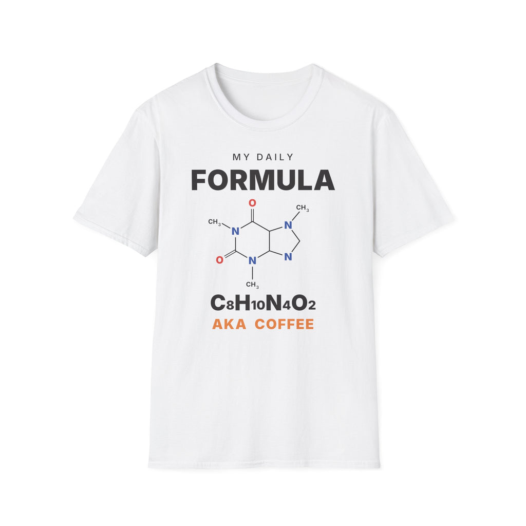 Caffeine Molecule T-Shirt - My Daily Formula Gift for Coffee Lovers